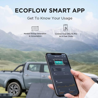 EcoFlow DELTA Pro 3600Wh+400W Solar Panel Solar Generator
