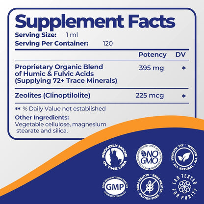 Zeolite 2 Fluid oz Liquid Drops Supplement