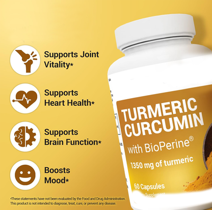 Turmeric Supplement with Black Pepper (BioPerine)